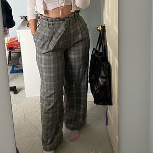 Topshop plaid pants